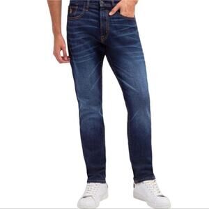 US Polo Assn Jeans Men's 36x43 Blue Acid Straight Preppy Coastal Denim Western